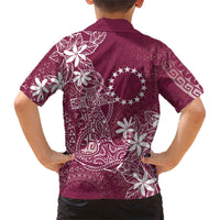 Maroon Kuki Airani Tapakau Hawaiian Shirt Tribal Anchor Mix Tiare LT7 - Polynesian Pride