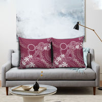 Maroon Kuki Airani Tapakau Pillow Cover Tribal Anchor Mix Tiare LT7 - Polynesian Pride