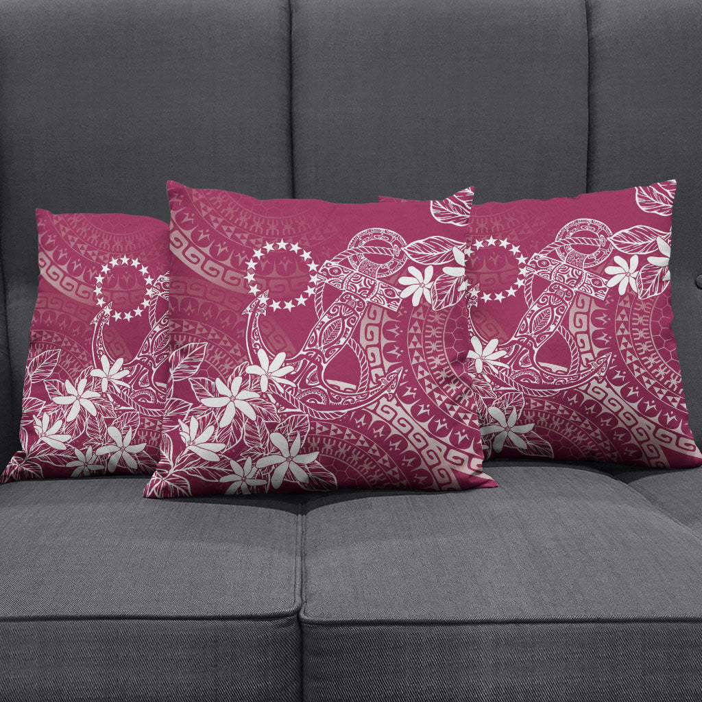 Maroon Kuki Airani Tapakau Pillow Cover Tribal Anchor Mix Tiare LT7 - Polynesian Pride