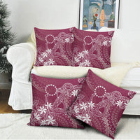 Maroon Kuki Airani Tapakau Pillow Cover Tribal Anchor Mix Tiare LT7 - Polynesian Pride