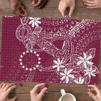 Maroon Kuki Airani Tapakau Puzzle Tribal Anchor Mix Tiare LT7 - Polynesian Pride