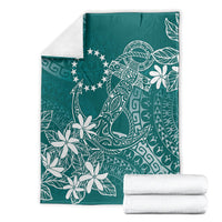 Teal Kuki Airani Tapakau Blanket Tribal Anchor Mix Tiare LT7 - Polynesian Pride