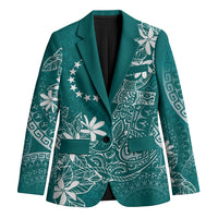 Teal Kuki Airani Tapakau Blazer Tribal Anchor Mix Tiare LT7 Unisex Teal - Polynesian Pride