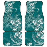 Teal Kuki Airani Tapakau Car Mats Tribal Anchor Mix Tiare LT7 - Polynesian Pride