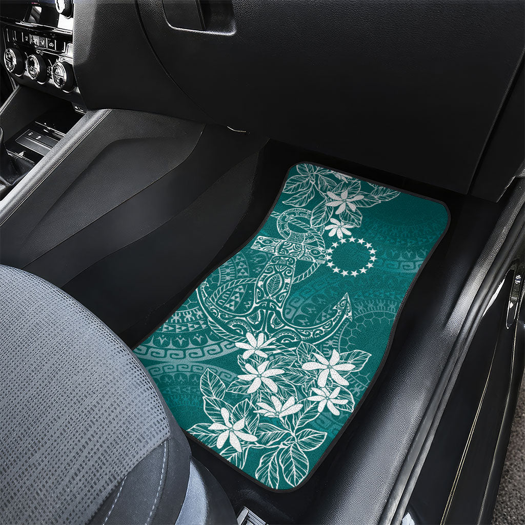 Teal Kuki Airani Tapakau Car Mats Tribal Anchor Mix Tiare LT7 - Polynesian Pride