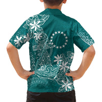 Teal Kuki Airani Tapakau Hawaiian Shirt Tribal Anchor Mix Tiare LT7 - Polynesian Pride