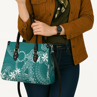 Teal Kuki Airani Tapakau Leather Bag Tribal Anchor Mix Tiare