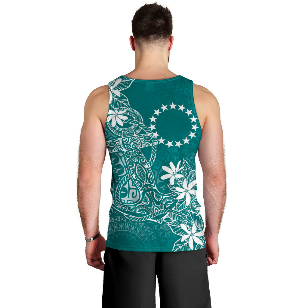 Teal Kuki Airani Tapakau Men Tank Top Tribal Anchor Mix Tiare LT7 - Polynesian Pride