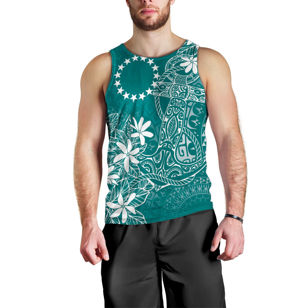 Teal Kuki Airani Tapakau Men Tank Top Tribal Anchor Mix Tiare LT7 - Polynesian Pride