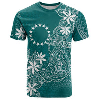 Teal Kuki Airani Tapakau T Shirt Tribal Anchor Mix Tiare LT7 Teal - Polynesian Pride