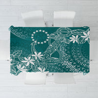 Teal Kuki Airani Tapakau Tablecloth Tribal Anchor Mix Tiare LT7 Teal - Polynesian Pride