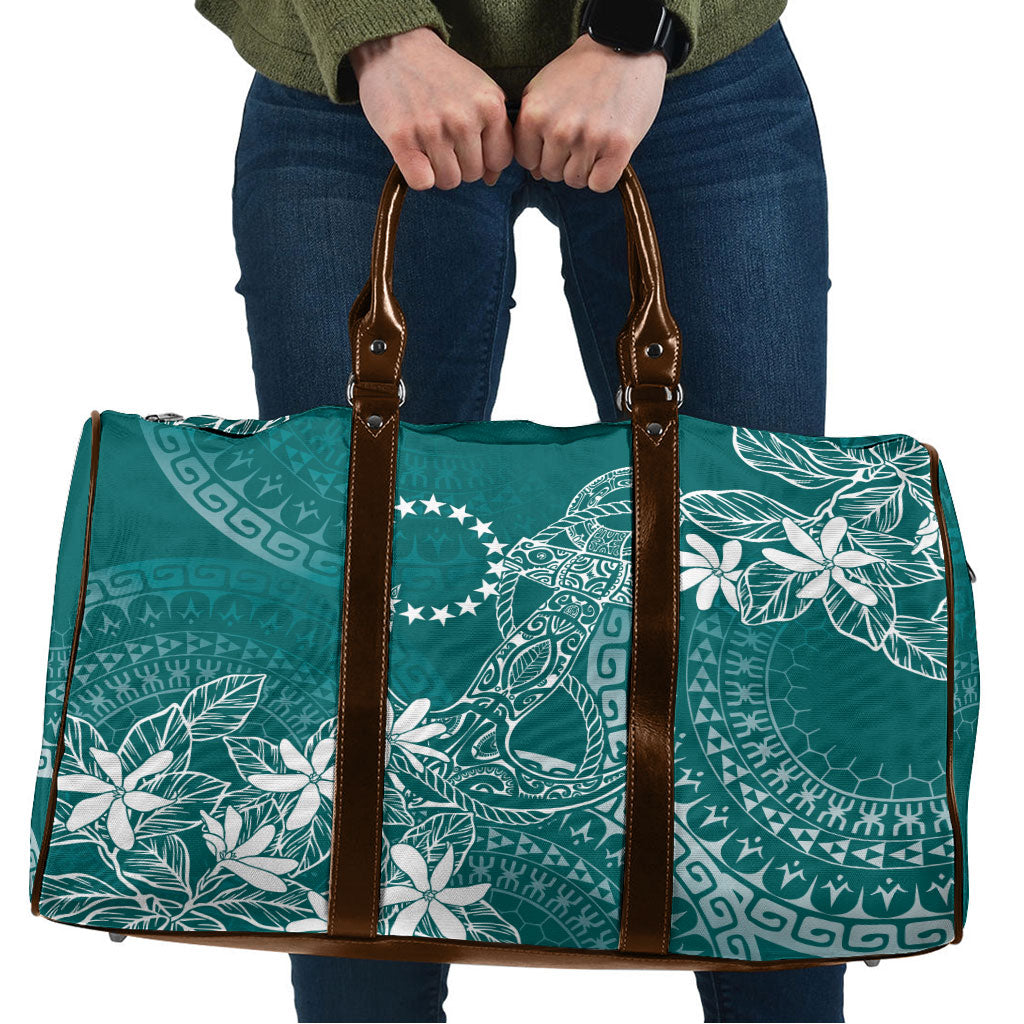 Teal Kuki Airani Tapakau Travel Bag Tribal Anchor Mix Tiare LT7 Teal - Polynesian Pride