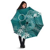 Teal Kuki Airani Tapakau Umbrella Tribal Anchor Mix Tiare
