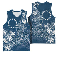 Navy Kuki Airani Tapakau Basketball Jersey Tribal Anchor Mix Tiare LT7 - Polynesian Pride