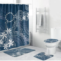 Navy Kuki Airani Tapakau Bathroom Set Tribal Anchor Mix Tiare LT7 Bathroom Set (4 pcs) Navy - Polynesian Pride