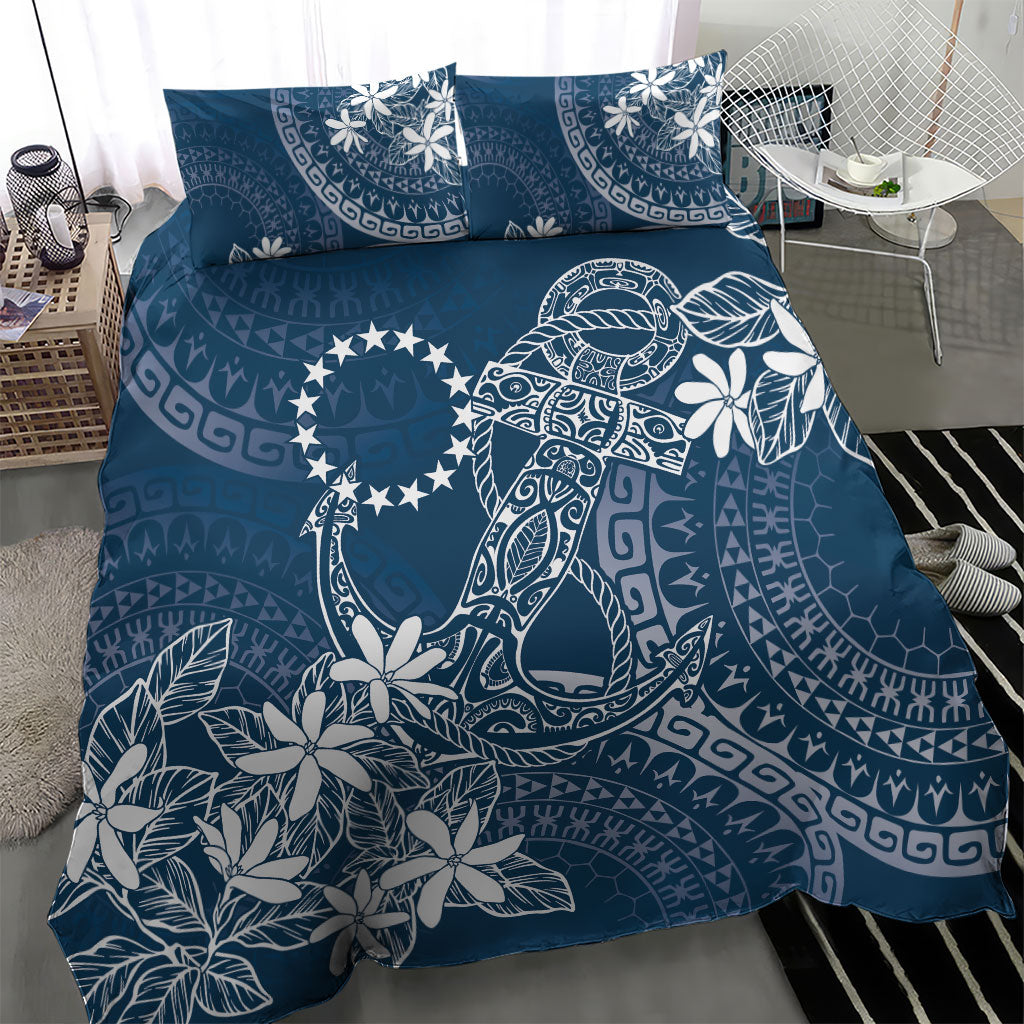 Navy Kuki Airani Tapakau Bedding Set Tribal Anchor Mix Tiare LT7 - Polynesian Pride