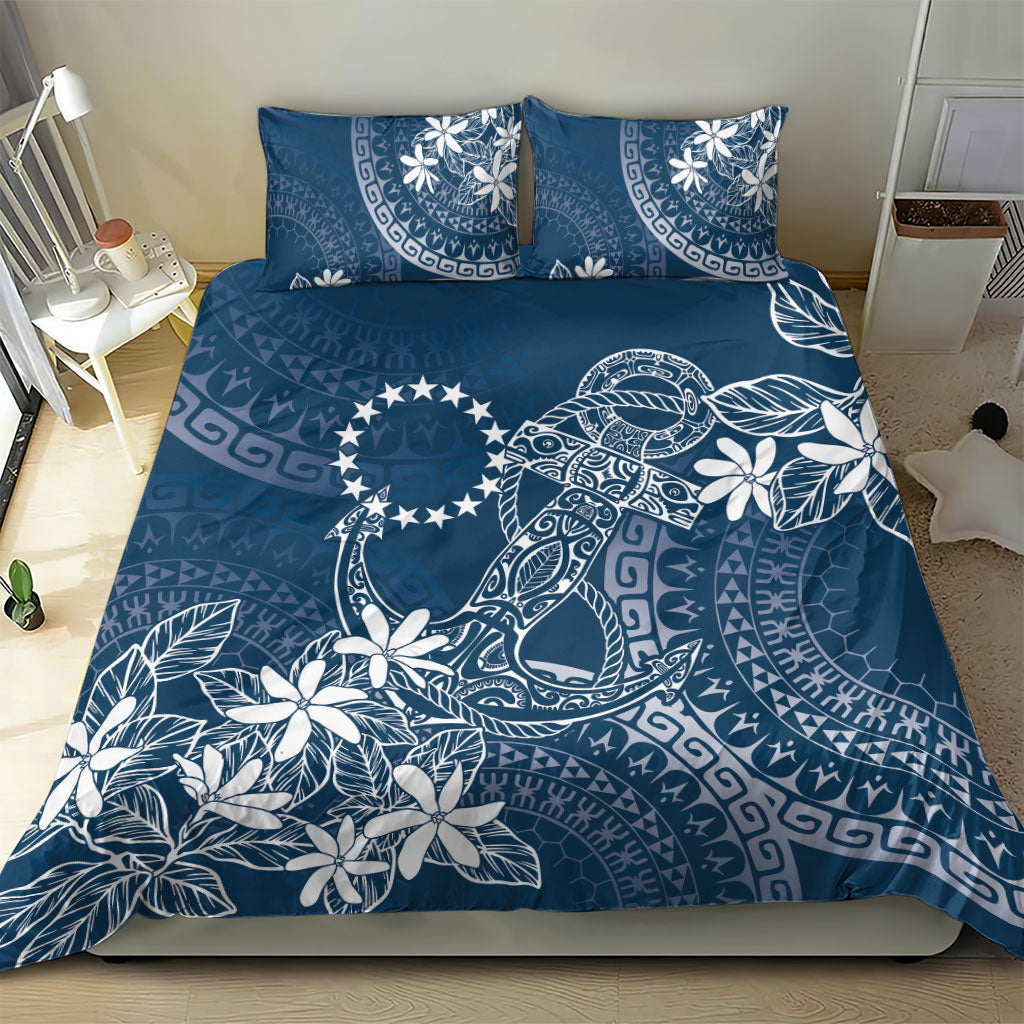 Navy Kuki Airani Tapakau Bedding Set Tribal Anchor Mix Tiare LT7 - Polynesian Pride