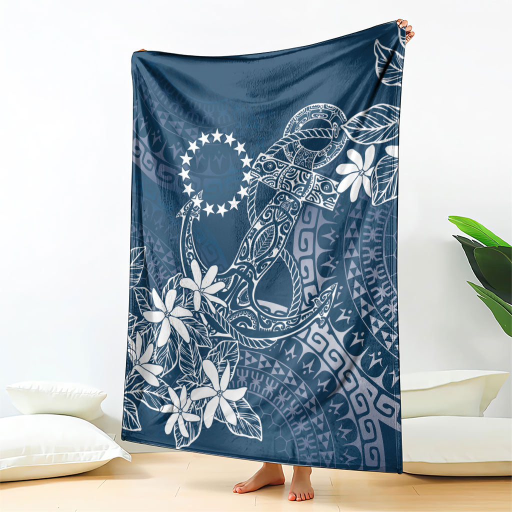 Navy Kuki Airani Tapakau Blanket Tribal Anchor Mix Tiare LT7 - Polynesian Pride