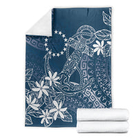 Navy Kuki Airani Tapakau Blanket Tribal Anchor Mix Tiare LT7 - Polynesian Pride