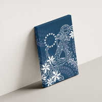 Navy Kuki Airani Tapakau Canvas Wall Art Tribal Anchor Mix Tiare