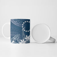 Navy Kuki Airani Tapakau Ceramic Mug Tribal Anchor Mix Tiare LT7 - Polynesian Pride