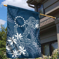 Navy Kuki Airani Tapakau Garden Flag Tribal Anchor Mix Tiare LT7 - Polynesian Pride
