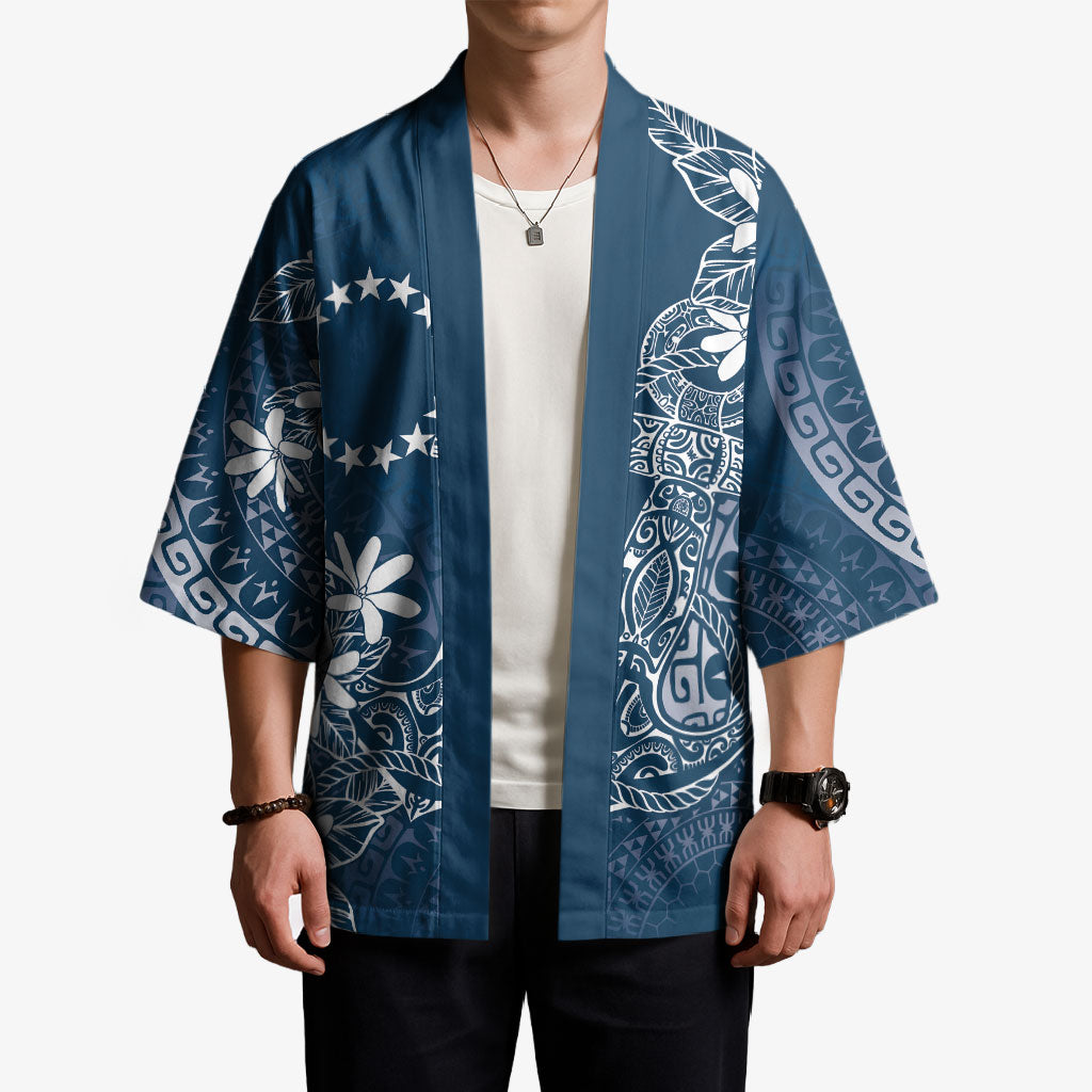 Navy Kuki Airani Tapakau Kimono Tribal Anchor Mix Tiare LT7 - Polynesian Pride
