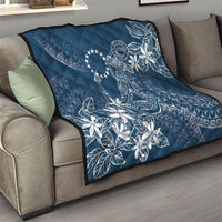Navy Kuki Airani Tapakau Quilt Tribal Anchor Mix Tiare LT7 - Polynesian Pride