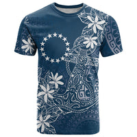 Navy Kuki Airani Tapakau T Shirt Tribal Anchor Mix Tiare LT7 Navy - Polynesian Pride