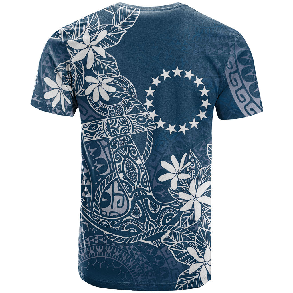 Navy Kuki Airani Tapakau T Shirt Tribal Anchor Mix Tiare LT7 - Polynesian Pride