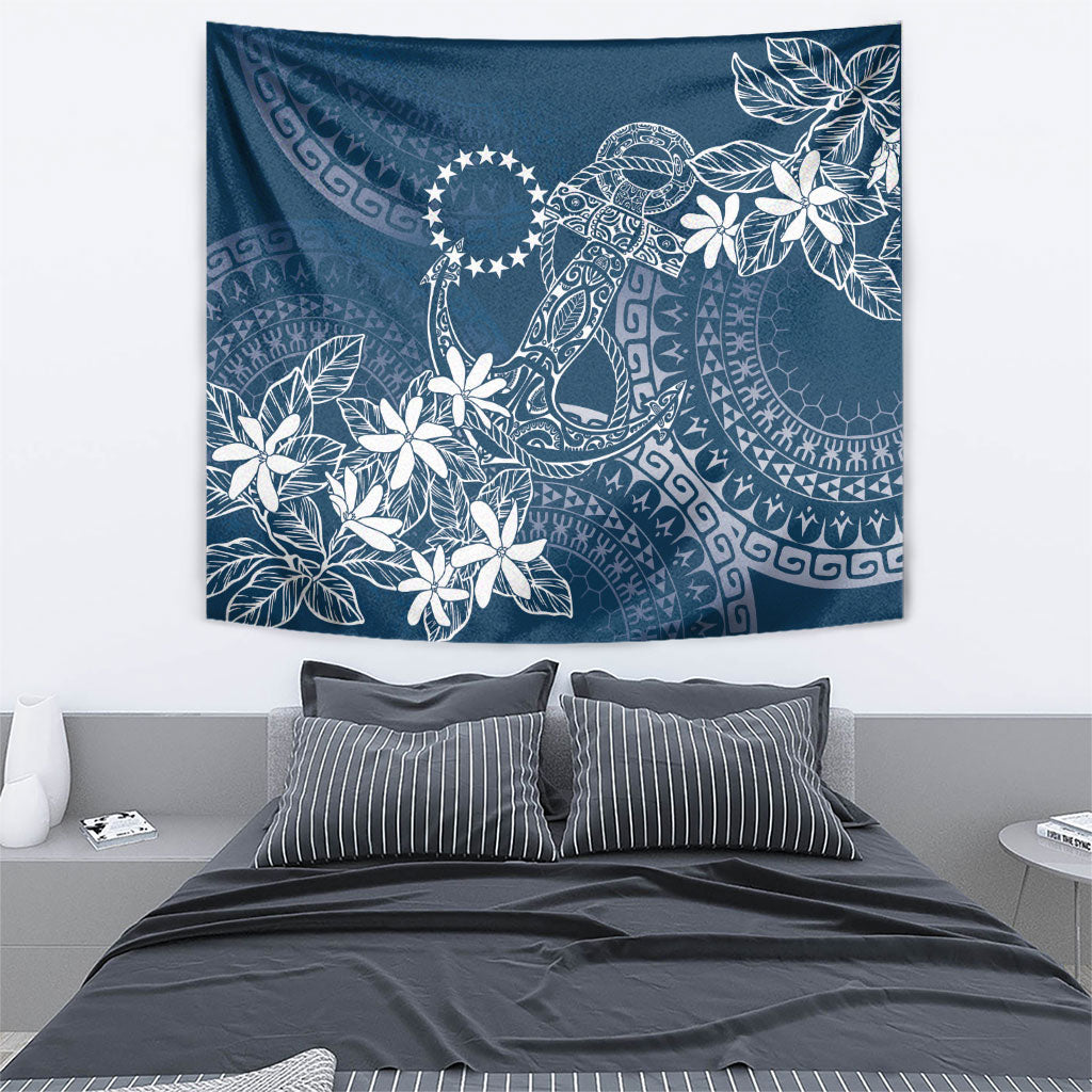 Navy Kuki Airani Tapakau Tapestry Tribal Anchor Mix Tiare LT7 - Polynesian Pride