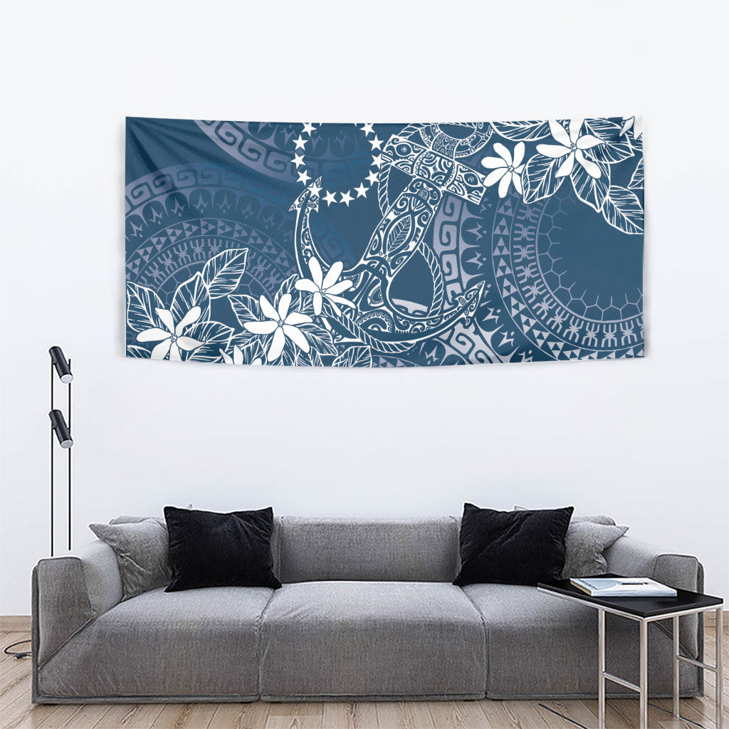 Navy Kuki Airani Tapakau Tapestry Tribal Anchor Mix Tiare LT7 - Polynesian Pride
