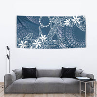 Navy Kuki Airani Tapakau Tapestry Tribal Anchor Mix Tiare LT7 - Polynesian Pride