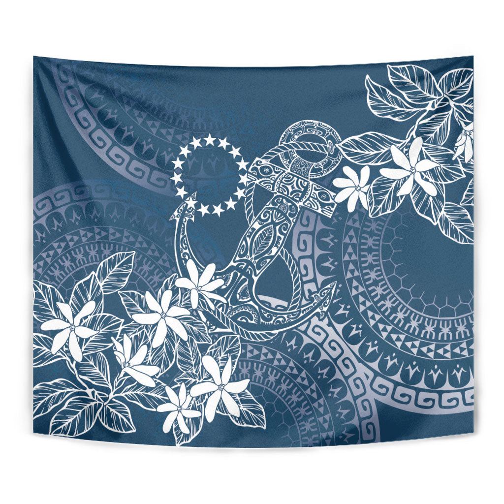 Navy Kuki Airani Tapakau Tapestry Tribal Anchor Mix Tiare LT7 - Polynesian Pride
