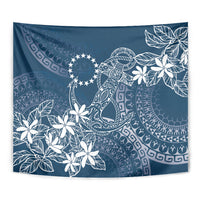 Navy Kuki Airani Tapakau Tapestry Tribal Anchor Mix Tiare LT7 - Polynesian Pride