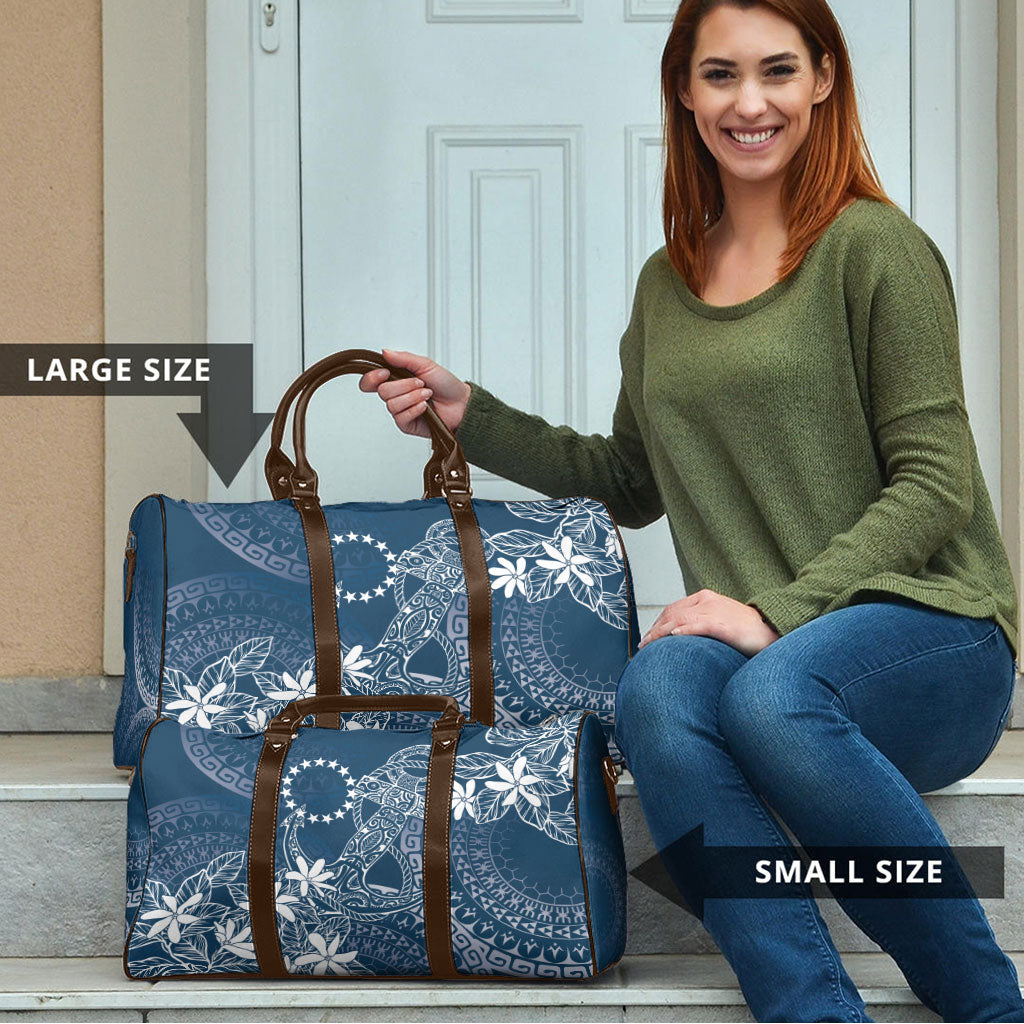Navy Kuki Airani Tapakau Travel Bag Tribal Anchor Mix Tiare LT7 - Polynesian Pride