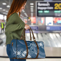 Navy Kuki Airani Tapakau Travel Bag Tribal Anchor Mix Tiare LT7 - Polynesian Pride