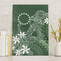 Sage Green Kuki Airani Tapakau Canvas Wall Art Tribal Anchor Mix Tiare
