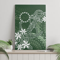 Sage Green Kuki Airani Tapakau Canvas Wall Art Tribal Anchor Mix Tiare