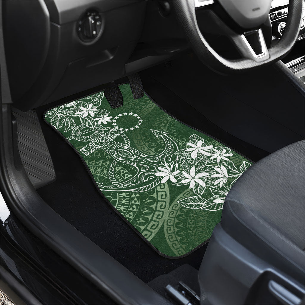 Sage Green Kuki Airani Tapakau Car Mats Tribal Anchor Mix Tiare LT7 - Polynesian Pride