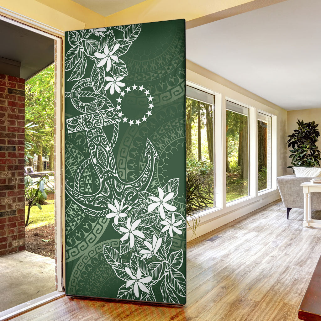 Sage Green Kuki Airani Tapakau Door Cover Tribal Anchor Mix Tiare