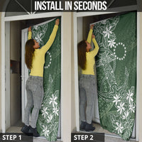 Sage Green Kuki Airani Tapakau Door Cover Tribal Anchor Mix Tiare