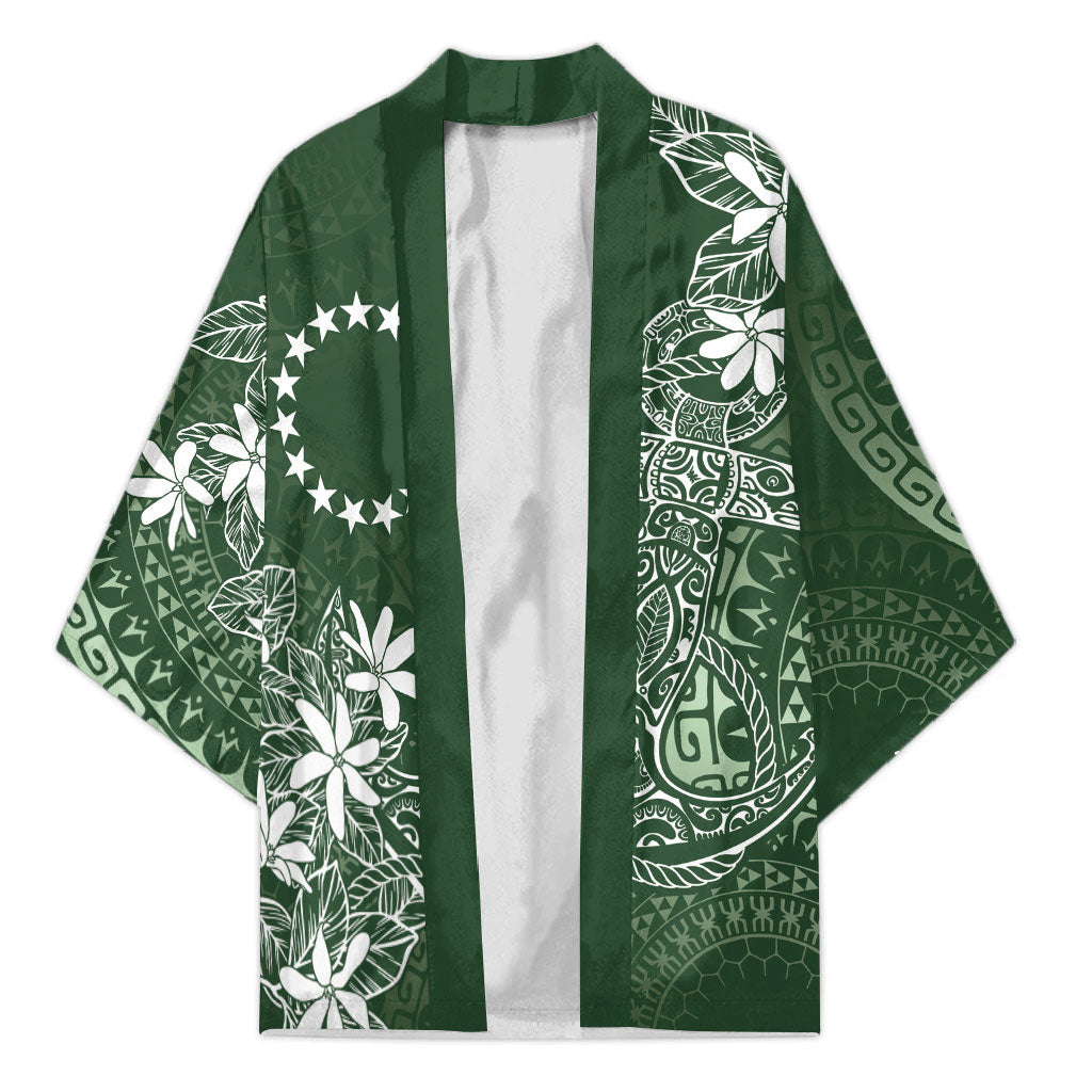 Sage Green Kuki Airani Tapakau Kimono Tribal Anchor Mix Tiare LT7 Unisex Sage Green - Polynesian Pride