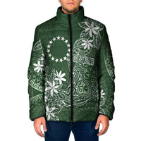 Sage Green Kuki Airani Tapakau Padded Jacket Tribal Anchor Mix Tiare