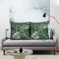 Sage Green Kuki Airani Tapakau Pillow Cover Tribal Anchor Mix Tiare LT7 - Polynesian Pride