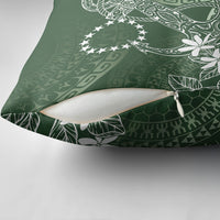 Sage Green Kuki Airani Tapakau Pillow Cover Tribal Anchor Mix Tiare LT7 - Polynesian Pride