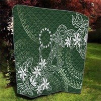 Sage Green Kuki Airani Tapakau Quilt Tribal Anchor Mix Tiare