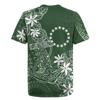 Sage Green Kuki Airani Tapakau Rugby Jersey Tribal Anchor Mix Tiare LT7 - Polynesian Pride
