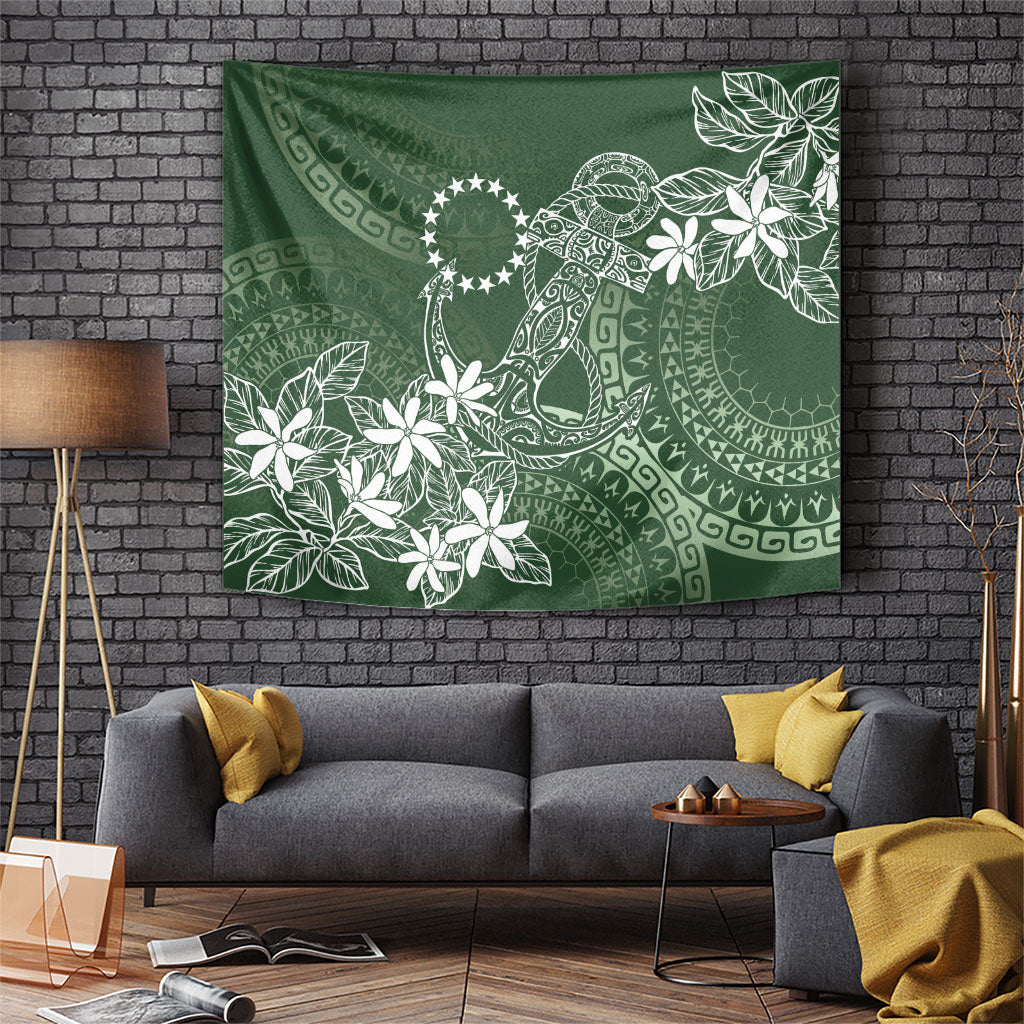 Sage Green Kuki Airani Tapakau Tapestry Tribal Anchor Mix Tiare LT7 Sage Green - Polynesian Pride