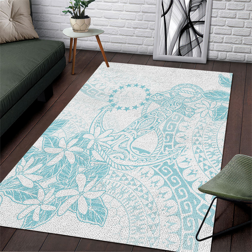Turquoise Kuki Airani Tapakau Area Rug Tribal Anchor Mix Tiare